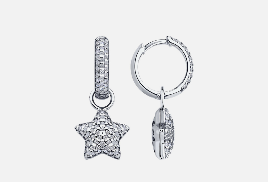 Изображение товара Серьги серебряные SOKOLOV Фианит