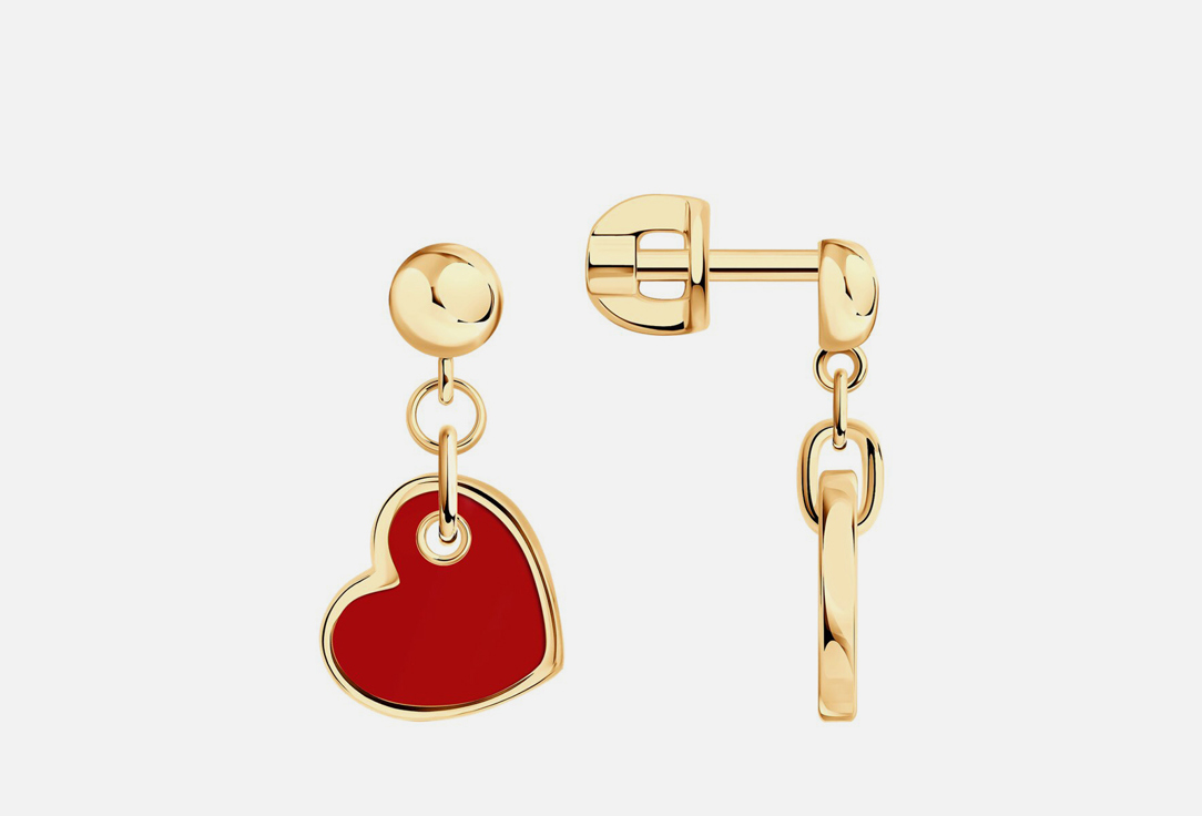 Изображение товара Серьги серебряные Diamant Эмаль