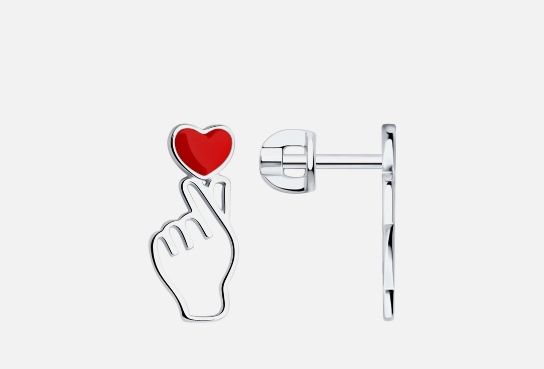 Изображение товара Серьги серебряные SOKOLOV Эмаль