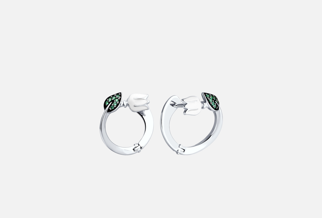 

Серьги серебряные SOKOLOV, Эмаль 2 шт