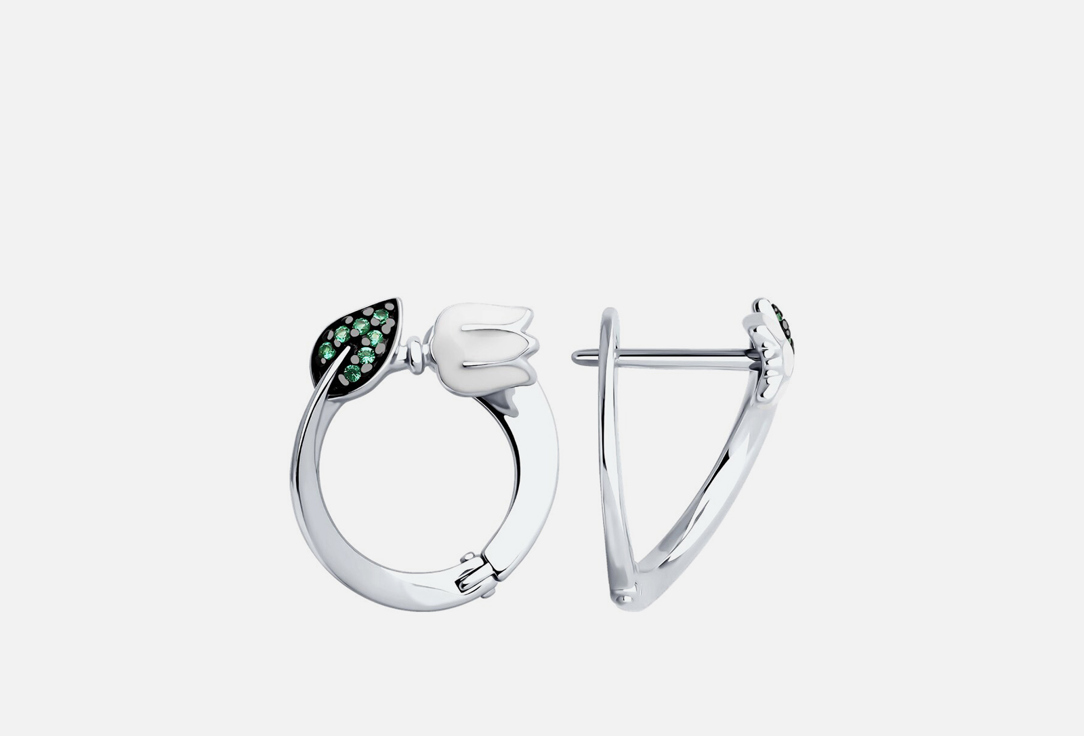 Изображение товара Серьги серебряные SOKOLOV Эмаль