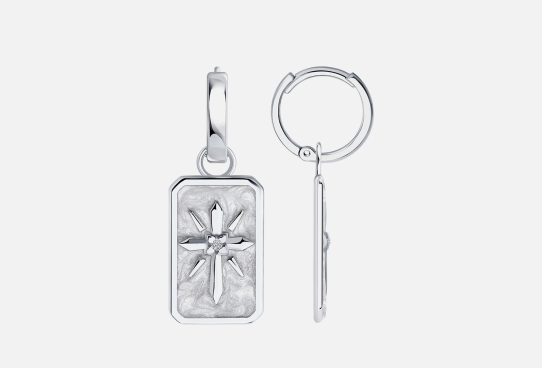 Изображение товара Серьги серебряные SOKOLOV Эмаль