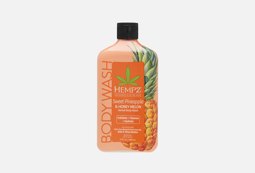 

Гель для душа HEMPZ, Sweet Pineapple & Honey Melon 500 мл