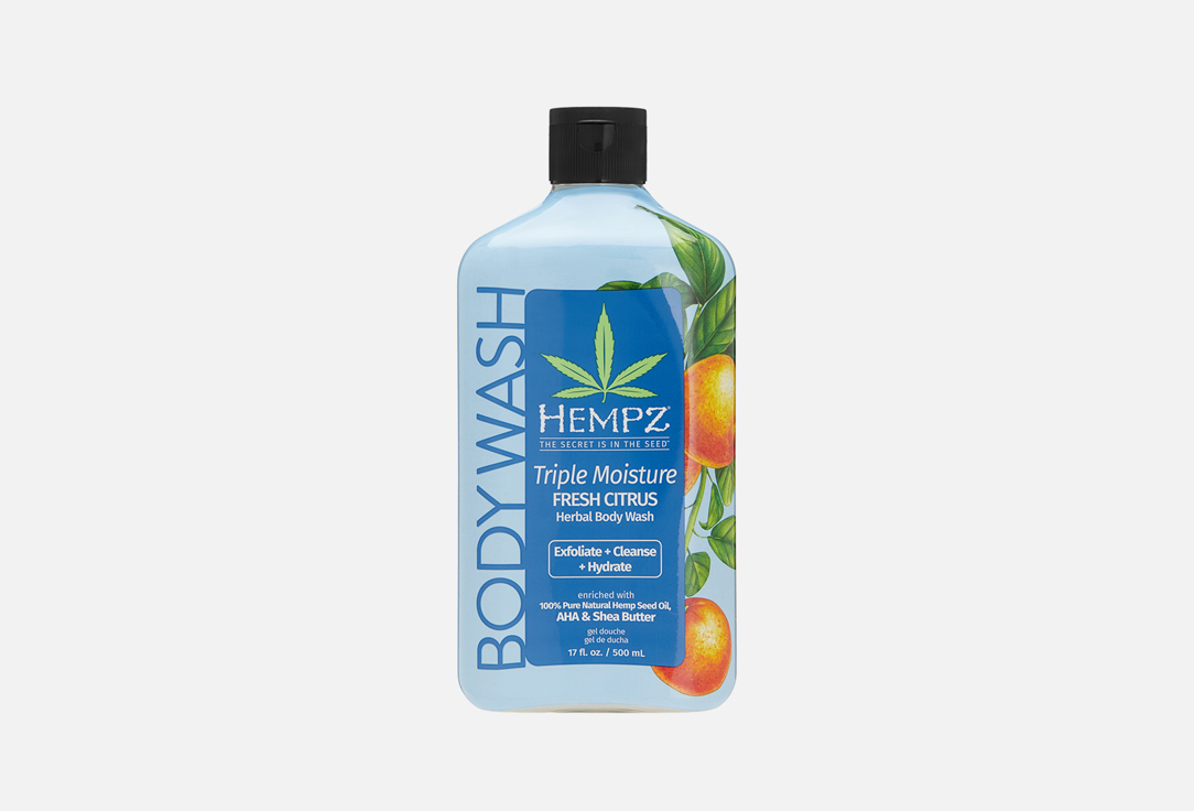 

Гель для душа HEMPZ, Triple Moisture Fresh Citrus 500 мл