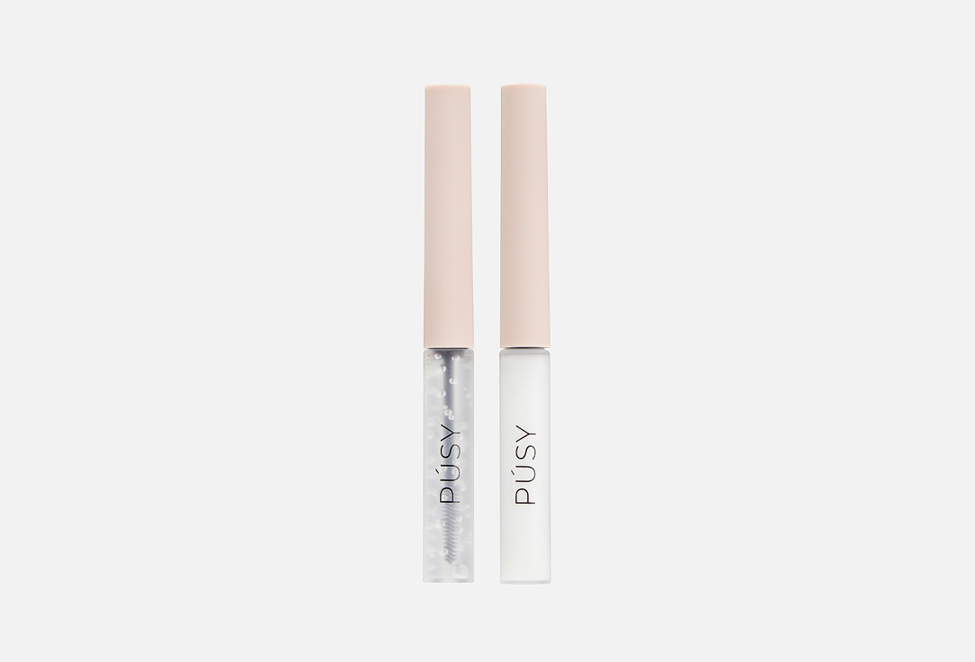 Набор для бровей PUSY Brow fix gel + reconstructor keratin serum 2 шт
