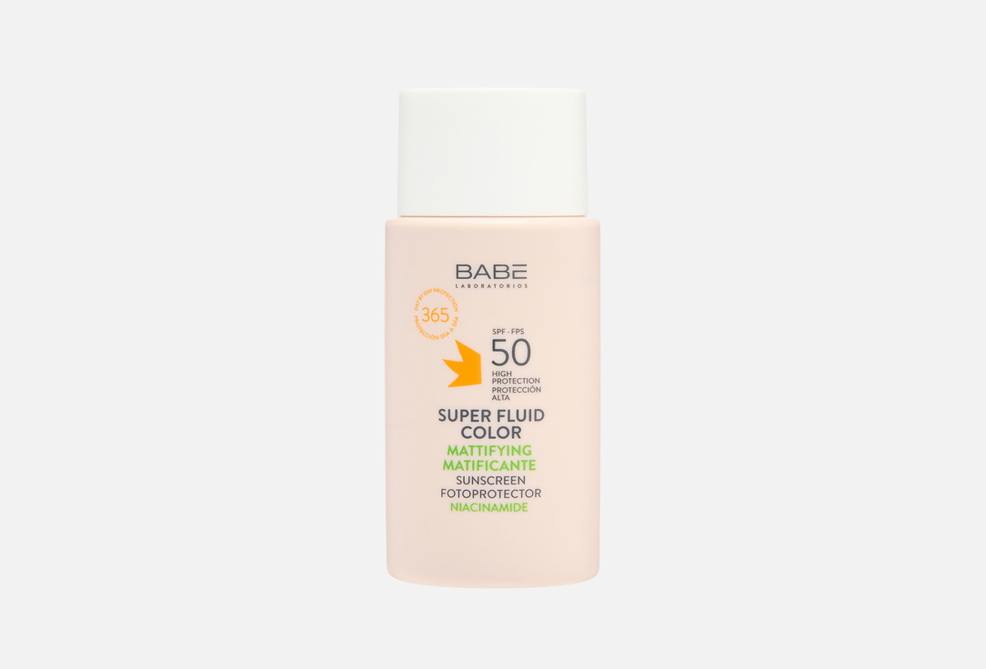 

солнцезащитный флюид для лица SPF 50+ LABORATORIOS BABE, Бежевый, Mattifyng 50 мл