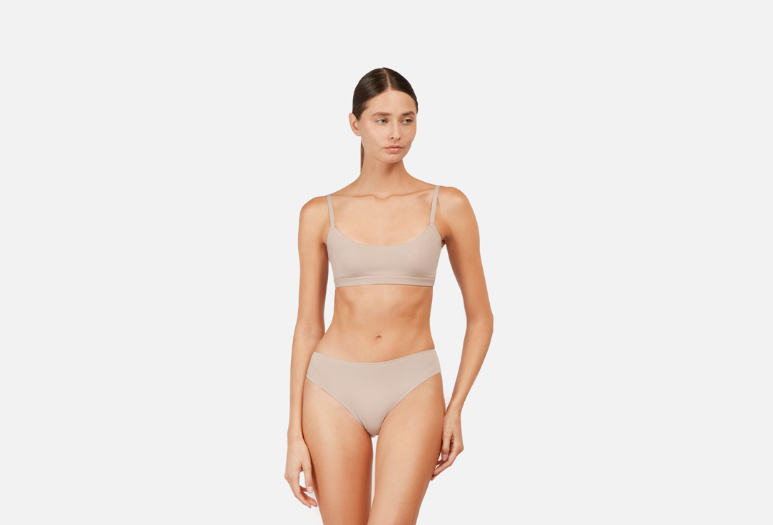 Изображение товара Топ на тонких бретелях Belle YOU Tender Серо-бежевый