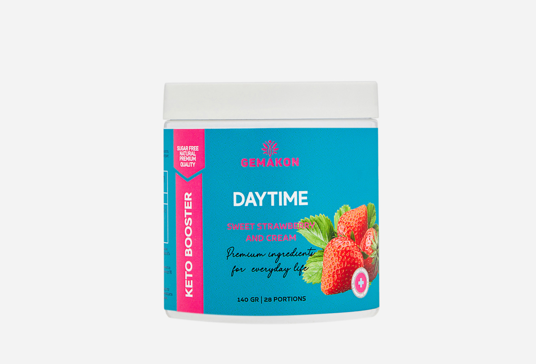 Изображение товара БАД для снижения веса GEMAKON Keto Booster daytime L-карнитин 150 мг со вкусом клубника-сливки