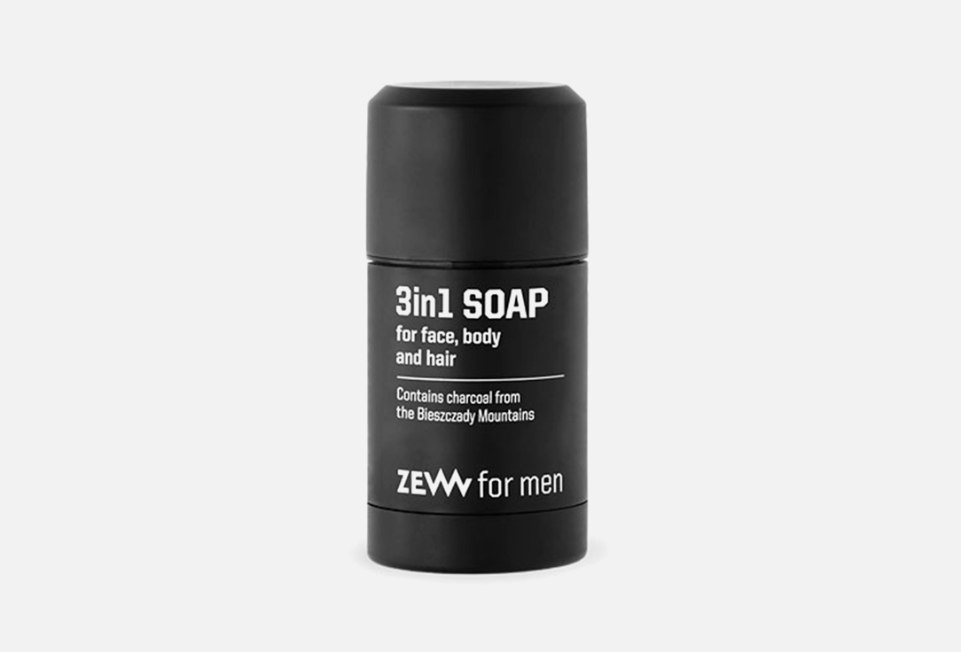 

Мыло для волос, тела и лица 3в1 ZEW FOR MEN, 3in1 soap 85 мл