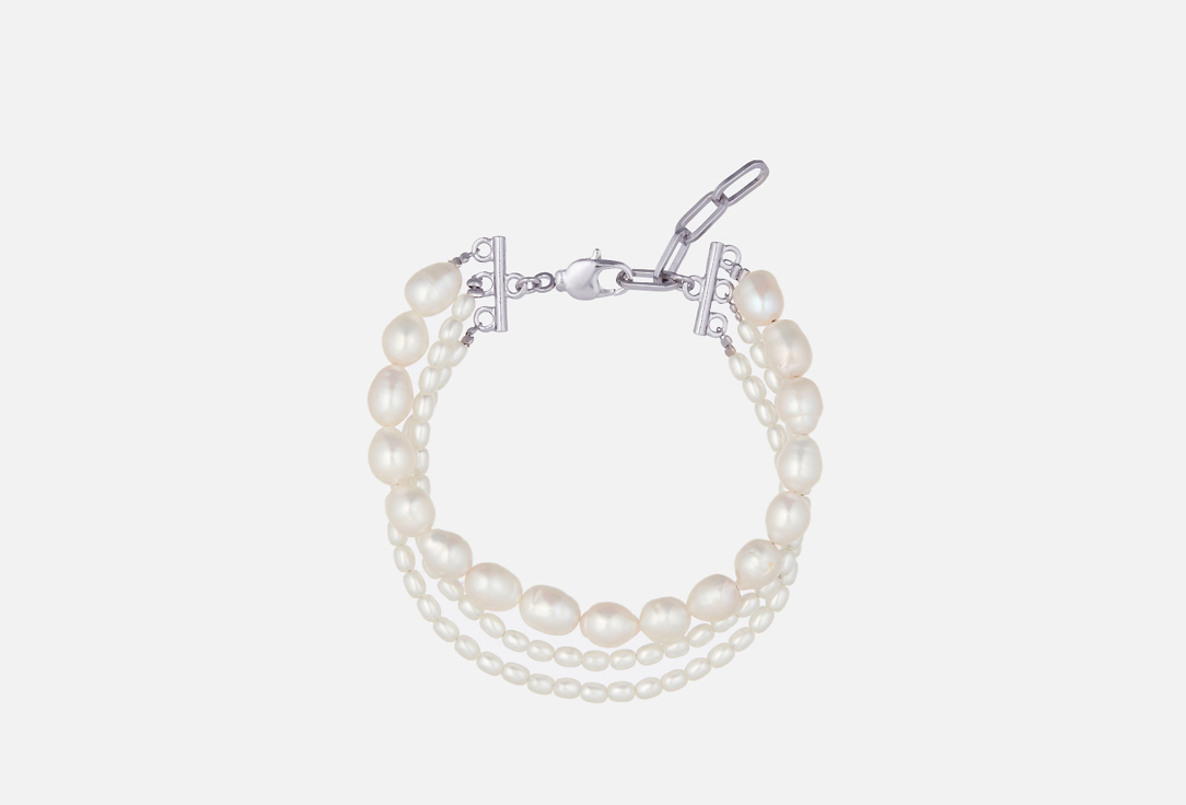 

Тройной браслет JEWEL4U, Жемчуг, майорка 1 шт