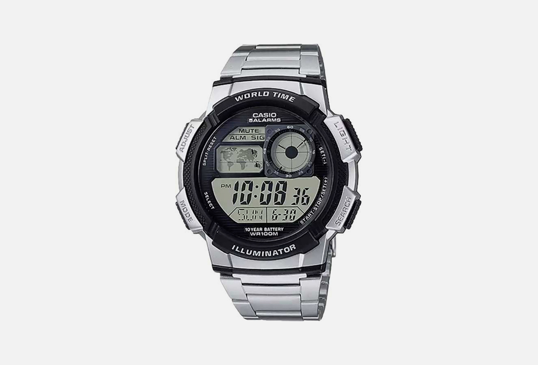 Часы наручные кварцевые CASIO Illuminator 44 mm 1 шт