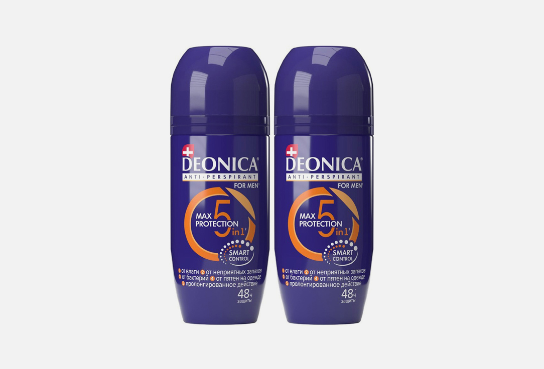 Изображение товара Набор антиперспирантов DEONICA 5Protection для мужчин 2 шт