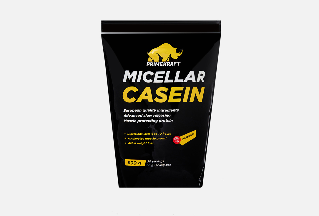 

Мицеллярный казеин PRIME KRAFT, Strawberry 900 г