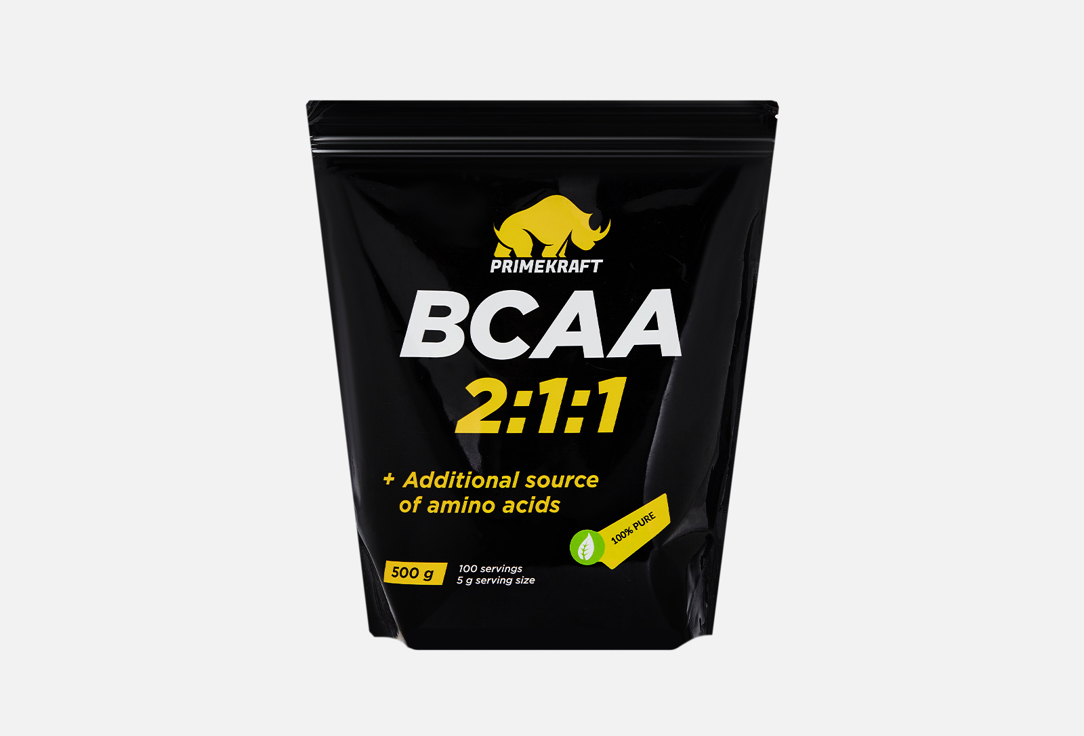 Изображение товара BCAA 2: 1: 1 Prime Kraft Pure - спортивная добавка для набора мышечной массы и похудения