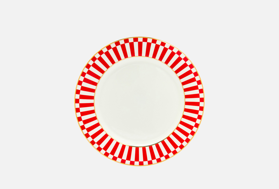 

ТАРЕЛКА ИМПЕРАТОРСКИЙ ФАРФОРОВЫЙ ЗАВОД, Красный, 2 Yes and no, Red 27 см