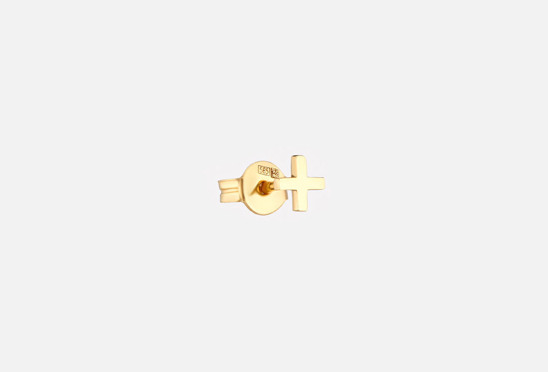 Изображение товара Монопусета-крест золотая Tilda Cross Single in Yellow Gold