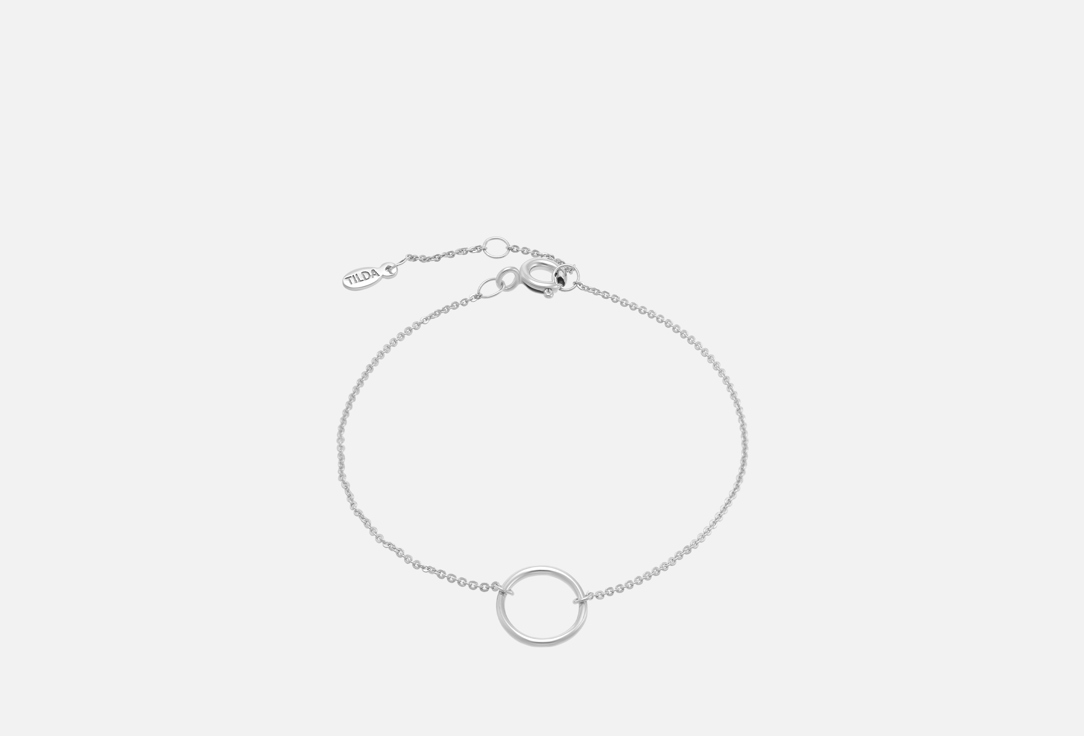 

Браслет с кругом серебряный TILDA, Bracelet with Circle in Silver 1 шт