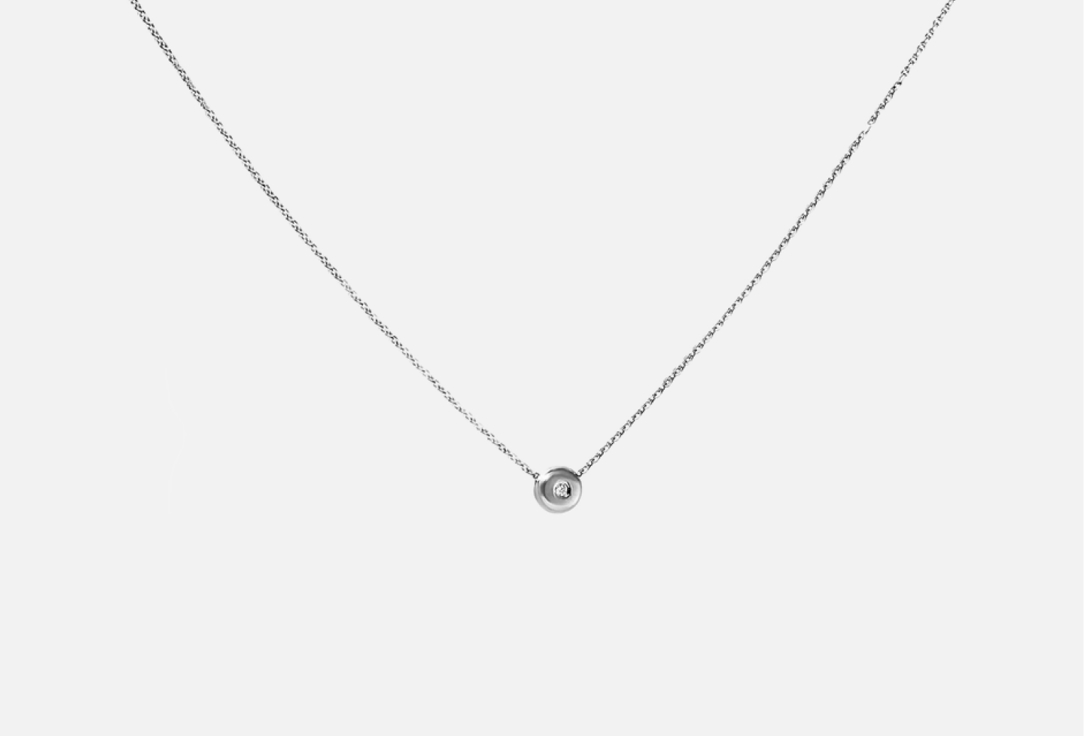 Изображение товара Колье с бриллиантом серебряное Tilda Necklace in Silver