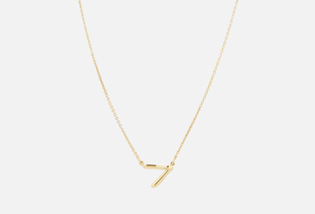 Изображение товара Позолоченное колье с буквой V из серебра 925 пробы для женщин