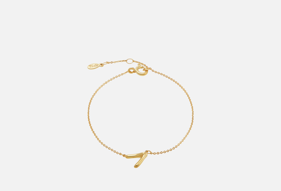 

Позолоченный браслет с буквой TILDA, Letter V 1 шт