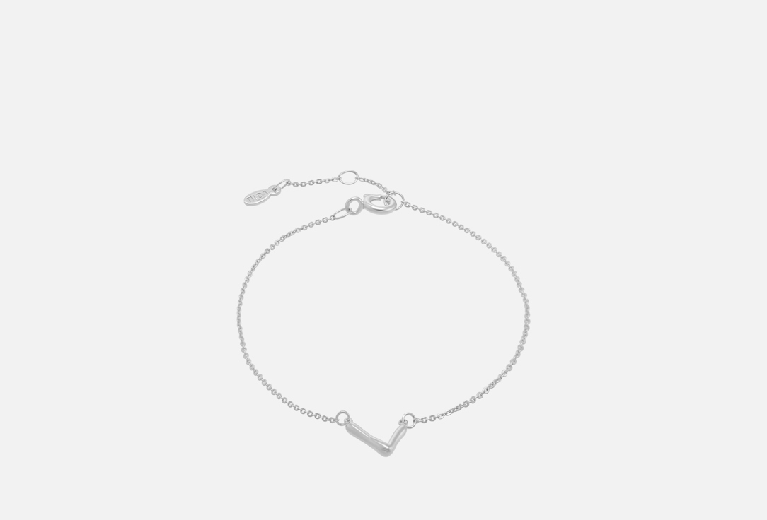 Изображение товара Браслет с буквой серебряный Tilda Letter V