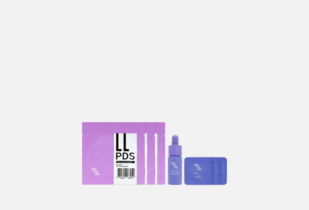 

Набор для ухода за кожей: пэды, маска, сыворотка GO TAPA, Barrier Boost Trio 7 шт