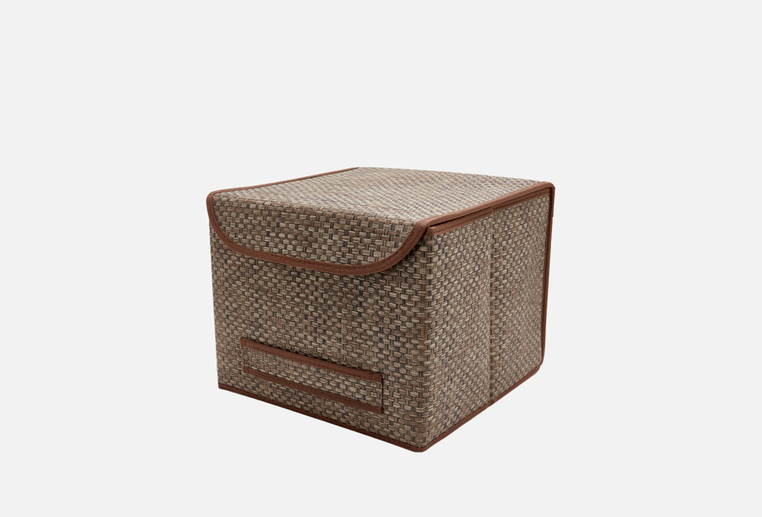 Изображение товара Коробка для хранения с крышкой CASY HOME 30х30х24, бежевый