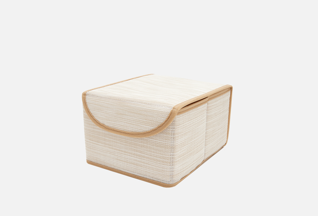 

Коробка для хранения с крышкой CASY HOME, Бежевый, 21х26х15 1 шт