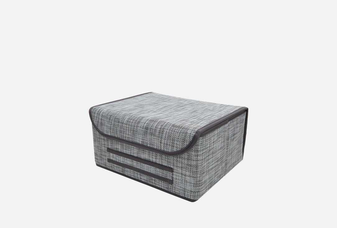 

Коробка для хранения с крышкой CASY HOME, Серый, 35х28х18 1 шт