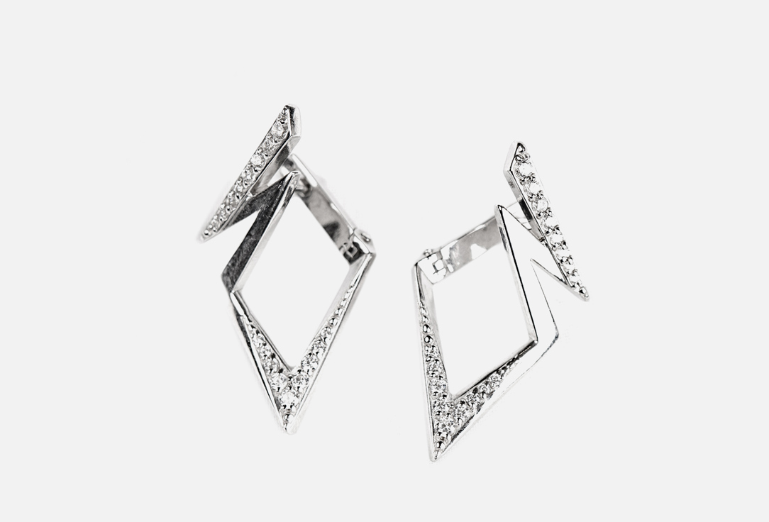 Изображение товара Серьги серебряные Pepela Jewelry Earrings Rhombus
