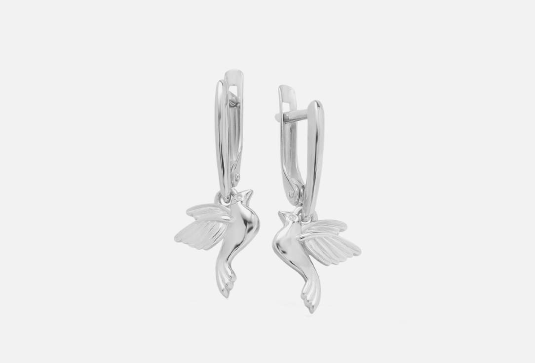 Серьги серебряные PEPELA JEWELRY Earrings Children's Birds 2 шт