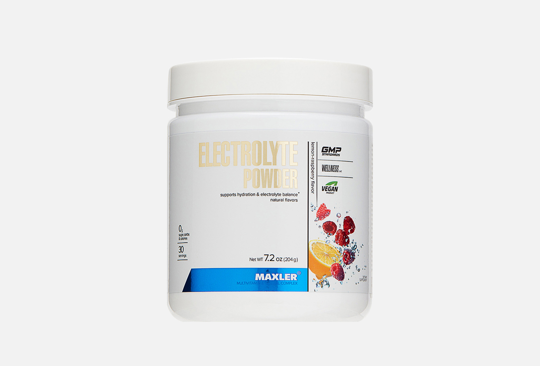 Изображение товара Электролит MAXLER Electrolyte Powder Lemon-Raspberry