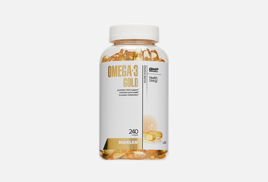 

Омега-3 MAXLER, Omega-3 Gold 330 mg в капсулах 240 шт