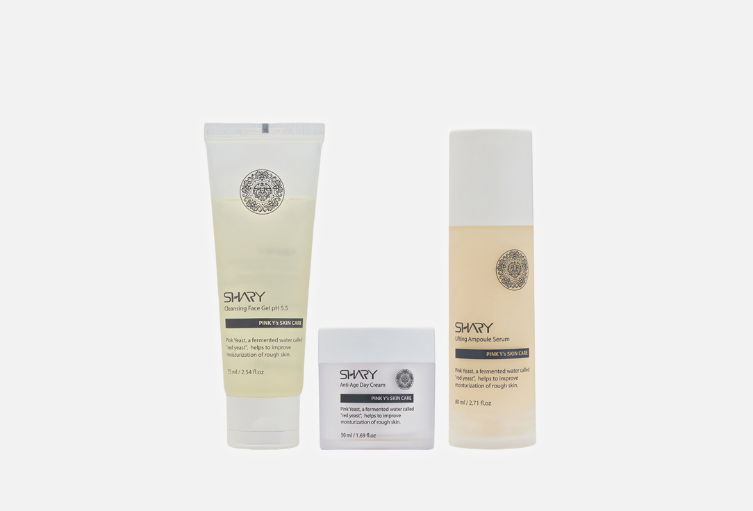 Изображение товара Подарочный набор Shary KOREAN SYSTEM для ухода за лицом 3 средства