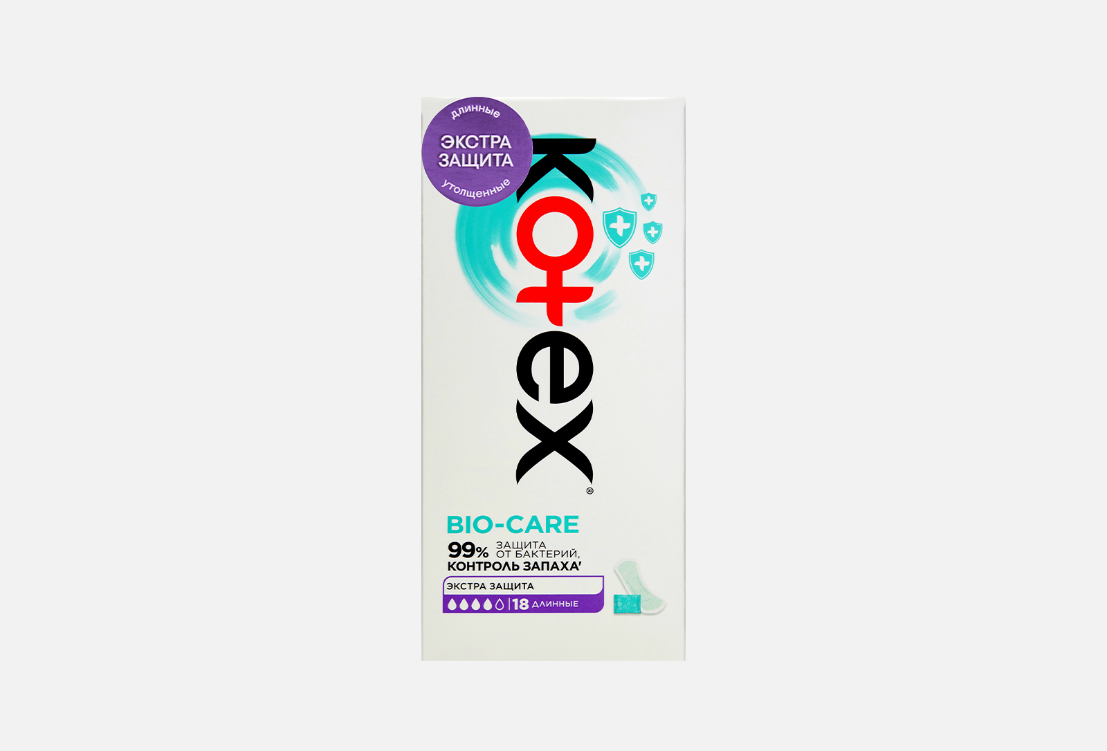 Kotex Ежедневные прокладки Bio-Care Длинные 18 шт — купить, цена в Москве
