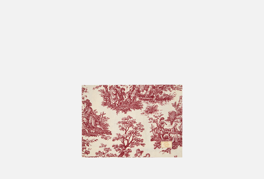 Изображение товара Скатерть Elpida Туаль де Жуи бордовая, 150x250