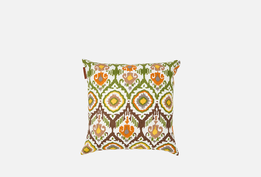 Изображение товара Подушка декоративная Elpida Восточный орнамент зелёный, 42x42