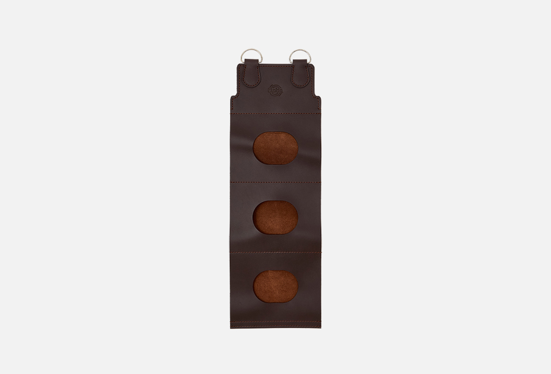 Изображение товара Держатель для вина Elpida натуральная кожа (на три бутылки)