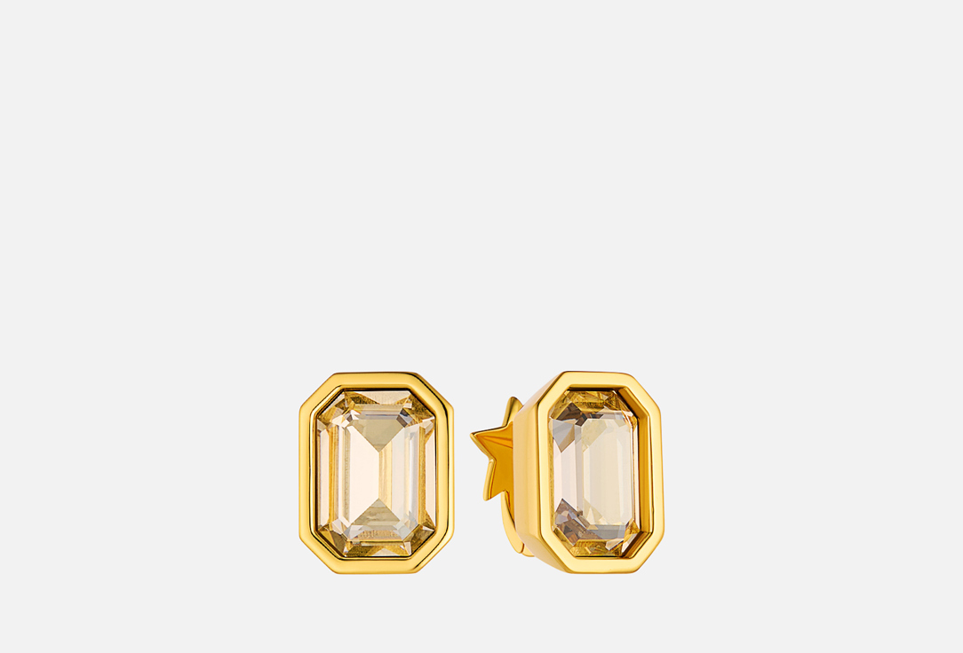 

Серьги STARCULT, Starclick 14х10 gold silver shade 2 шт