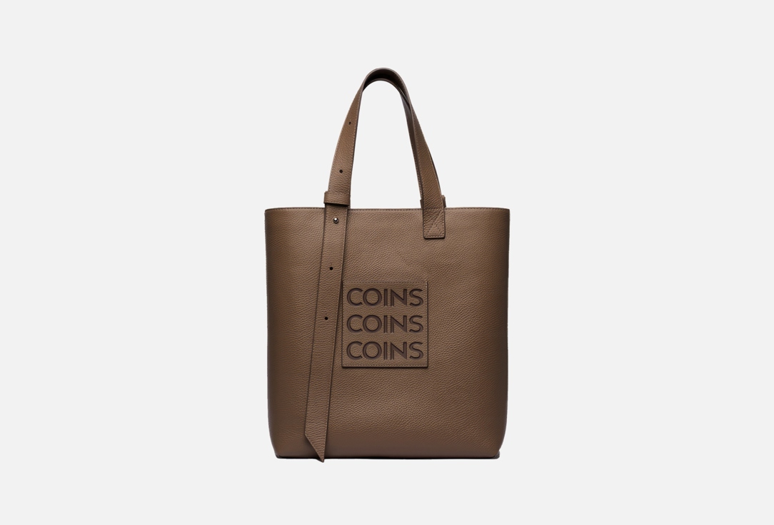 Изображение товара Стильная женская сумка-шопер из натуральной зернистой кожи Marino hazelnut