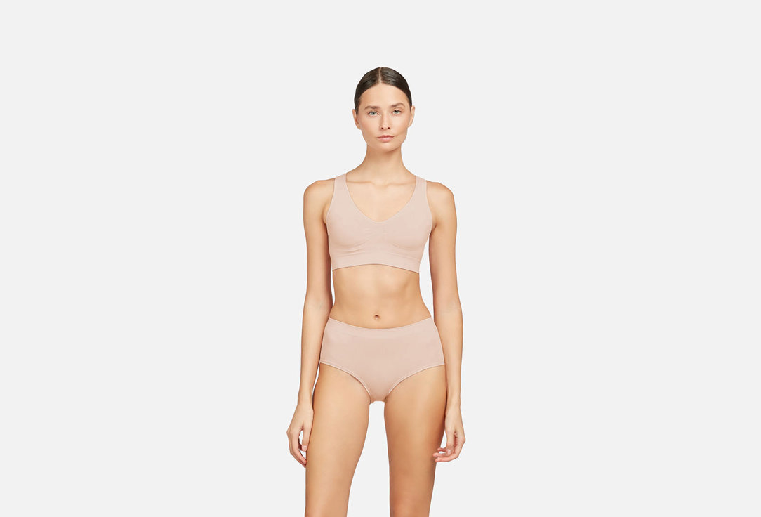Изображение товара Трусы-кюлот с высокой посадкой Belle YOU Base Пудрово-розовые