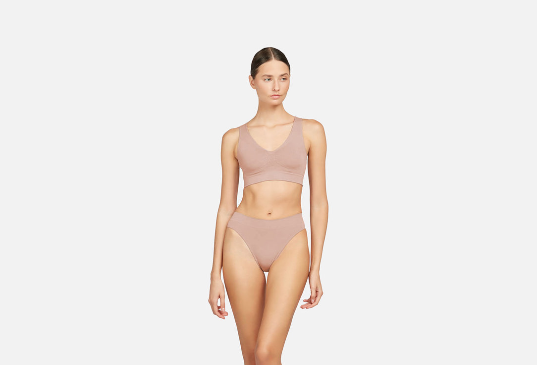 Изображение товара Стринги с высокой посадкой Belle YOU base Холодный мокко