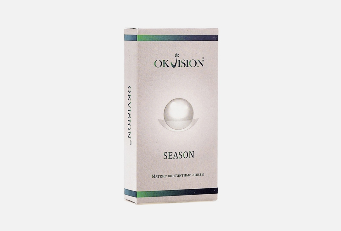 Мягкие контактные линзы, квартальные OKVISION Season bc 8,6, dia 14, 2 шт -5.00 оптическая сила
