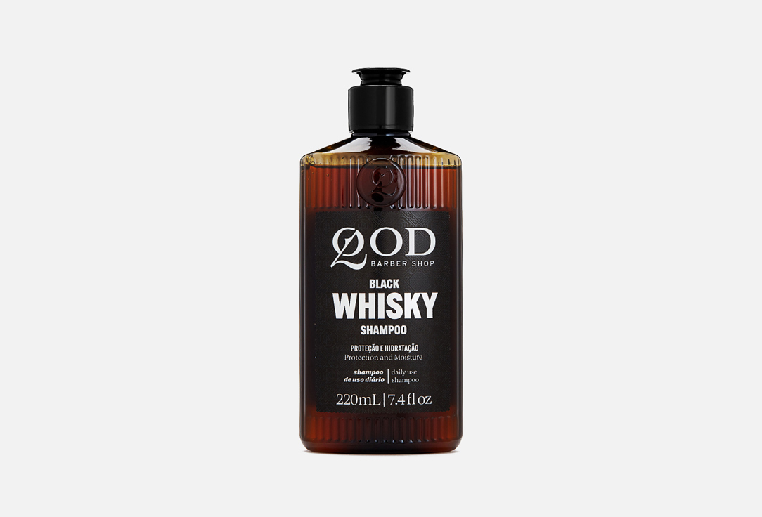 Изображение товара Шампунь для волос QOD Black Whiskey для мужчин увлажнение и защита 220 мл