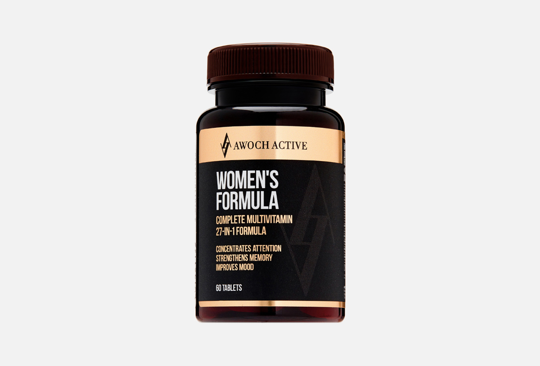 Изображение товара БАД для женского здоровья Awoch Active Women's formula Витамин А, коэнзим Q10, магний в капсулах
