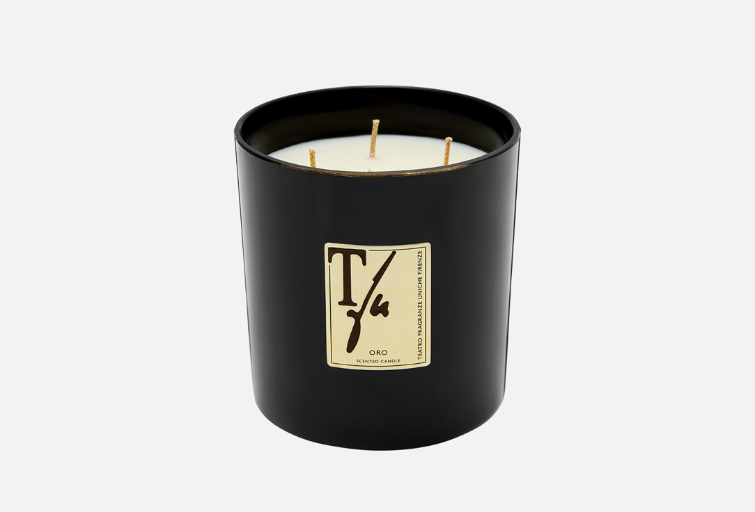 Изображение товара Ароматическая свеча TEATRO FRAGRANZE UNICHE ORO с древесными нотами 750 г