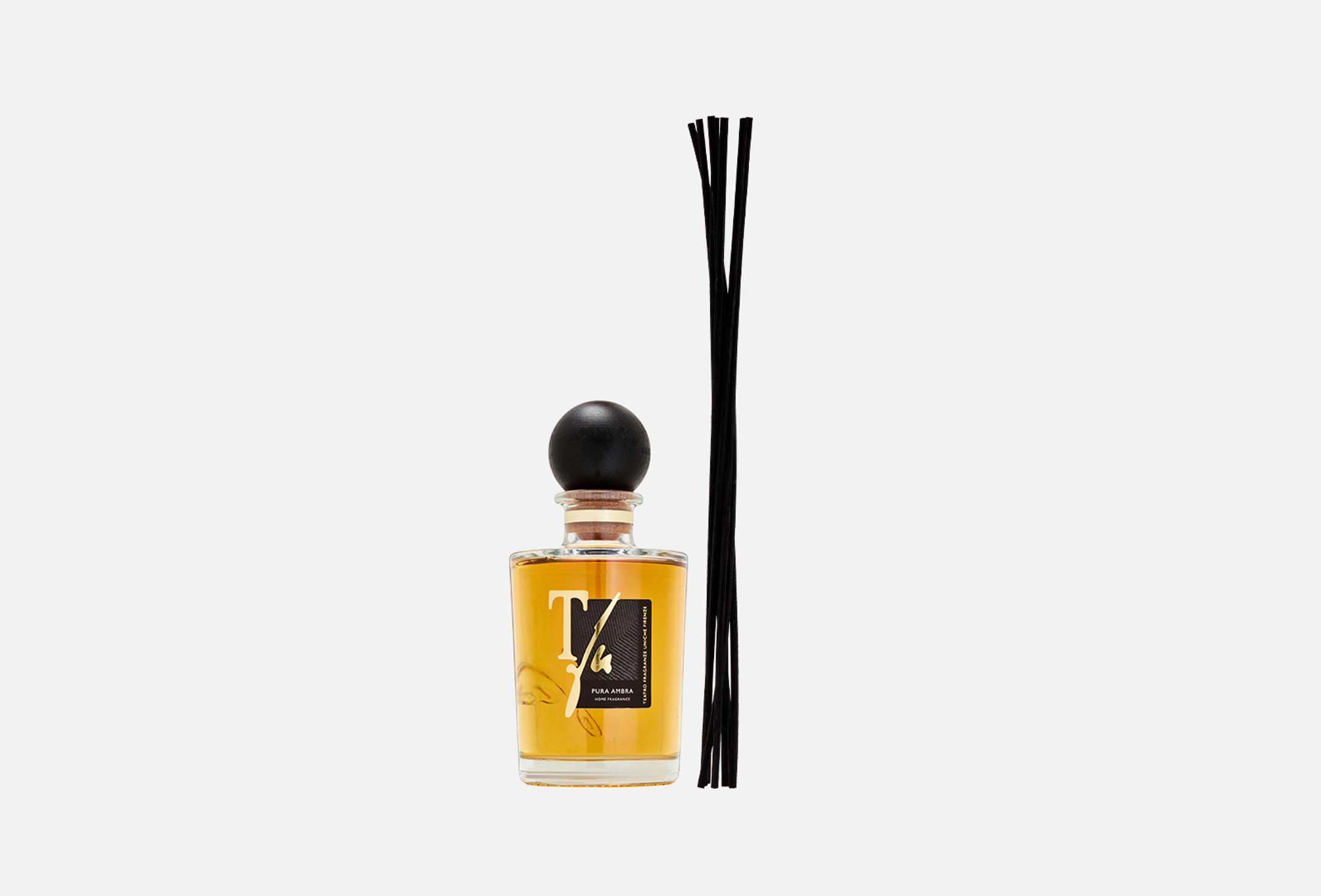 Teatro Fragranze Uniche Diffusore Pura Ambra 500 Ml: Essenza Resinosa Con Bastoncini