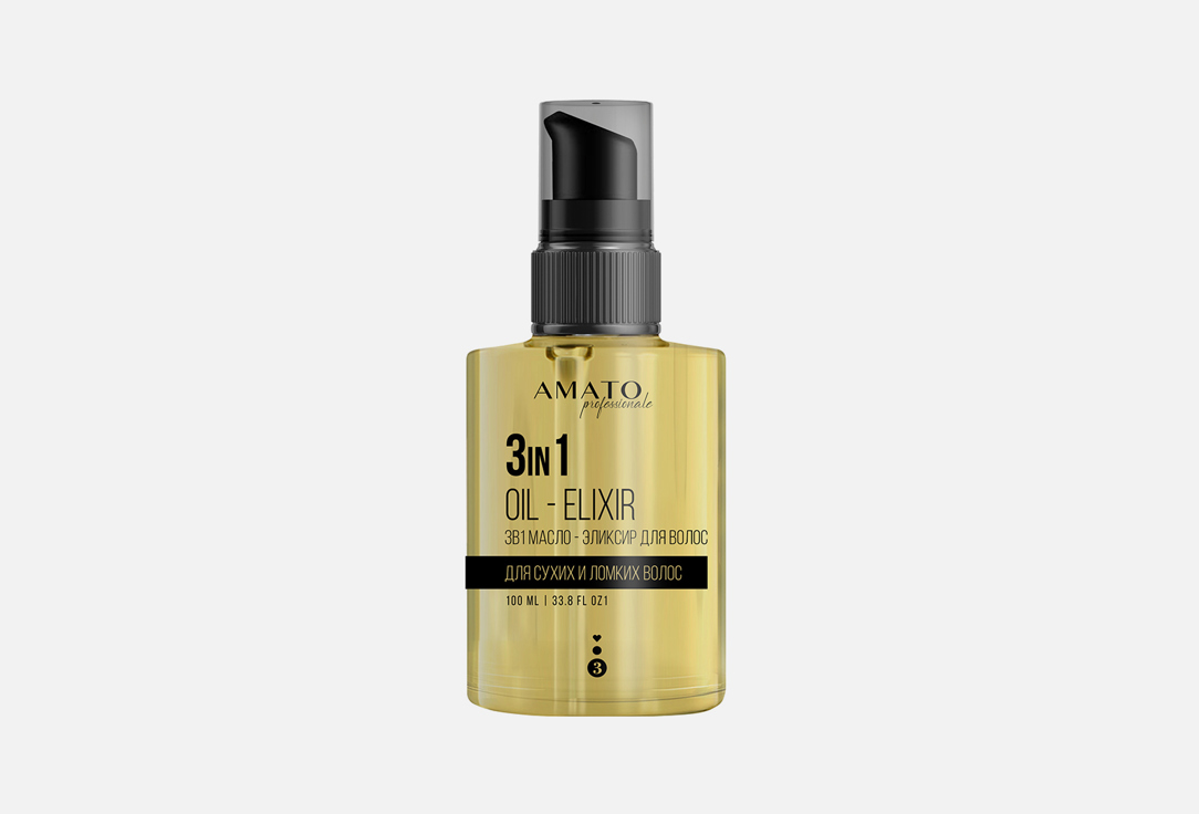 Масло-эликсир для волос AMATO Professionale 3 in 1 for dry hair 