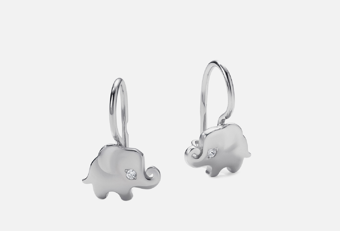 

Детские серьги серебряные PEPELA JEWELRY, Children's Elephant 2 шт