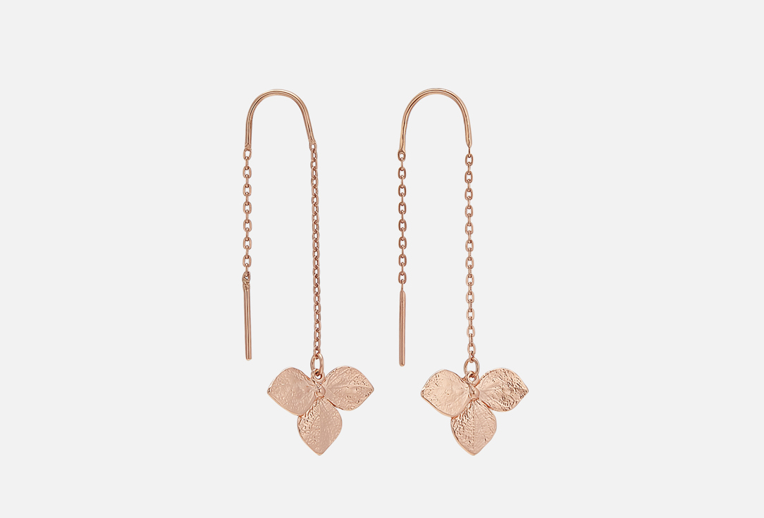 Изображение товара Серьги-протяжки серебряные SHU SHA Гортензии Симметрия